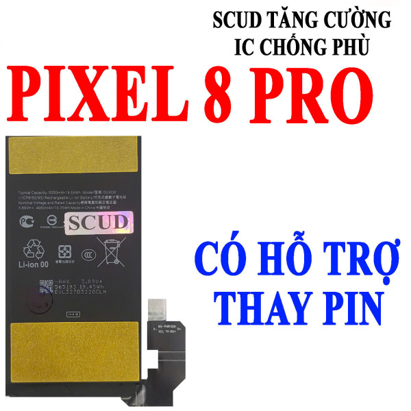 Pin Webphukien cho Google Pixel 8 Pro Việt Nam - GUKD8 5050 mAh